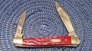 Case XX Bradford PA USA 1991 Dark Red Bone DR62109X SS Baby Copperhead Knife