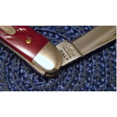 Case XX Bradford PA USA 1991 Dark Red Bone DR62109X SS Baby Copperhead Knife Case XX Bradford PA USA 1991 Dark Red Bone DR62109X SS Baby Copperhead Knife