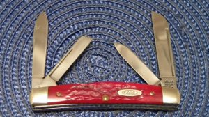 Case XX Bradford, PA USA 1992 Dark Red Bone DR64052 SS Congress Knife