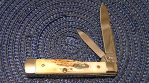 Case XX USA 2007 Stag 5215 SS Gunstock Knife 