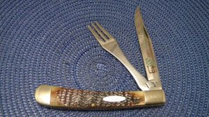 Case XX SS USA 1983 Bone 6251FK Case Collectors Club Take Apart Hobo Knife