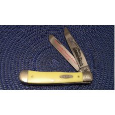 Case XX USA 1995 Yellow 3254 L&N Railroad Trapper Knife in Box Case XX USA 1995 Yellow 3254 L&N Railroad Trapper Knife in Box