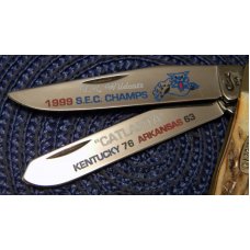 Case XX USA 1999 Stag 5254 SS Kentucky Wildcats Trapper Knife in Box Case XX USA 1999 Stag 5254 SS Kentucky Wildcats Trapper Knife in Box