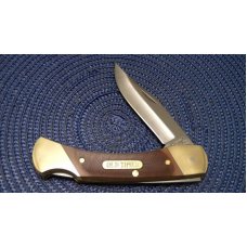 Schrade + USA 7OT Delrin Cave Bear Lockback Knife & Pouch in Box