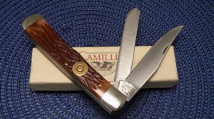 Camillus New York USA C-5 Delrin C.C.C. .30-06 SPRG Trapper Knife in Box