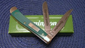 Remington USA Green Shot Shell Express Loads Trapper Knife - NIB