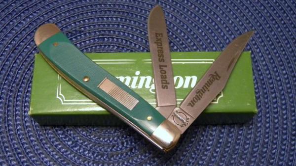 Remington USA Green Shot Shell Express Loads Trapper Knife - NIB Remington USA Green Shot Shell Express Loads Trapper Knife - NIB