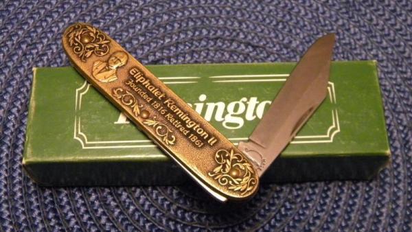 Remington USA 18890 Eliphalet Remington II Metal Pen Knife - NIB
