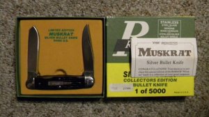 Remington UMC USA 1988 Bone R4466 Silver Bullet Muskrat Knife - NIB