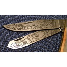 Boker Solingen Germany 2525 LTD. Bone White Lightning Trapper Knife c.1980 - NIB Boker Solingen Germany 2525 LTD. Bone White Lightning Trapper Knife c.1980 - NIB
