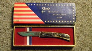 Case XX USA 1976 Stag 5137SS Kentucky Bicentennial Sodbuster Knife - NIB