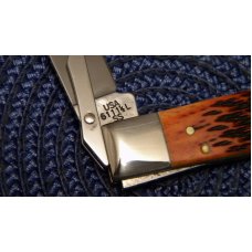 Case Bros. Cutlery Co. USA 2003 Chestnut Bone 6111 1/2L SS Cheetah Knife - NIB Case Bros. Cutlery Co. USA 2003 Chestnut Bone 6111 1/2L SS Cheetah Knife - NIB