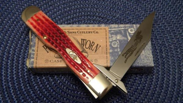 Case XX USA 2003 Pocket Worn Old Red Bone 6111 1/2L SS Cheetah Knife - NIB Case XX USA 2003 Pocket Worn Old Red Bone 6111 1/2L SS Cheetah Knife - NIB