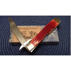 Case XX USA 2003 Pocket Worn Old Red Bone 6111 1/2L SS Cheetah Knife - NIB Case XX USA 2003 Pocket Worn Old Red Bone 6111 1/2L SS Cheetah Knife - NIB