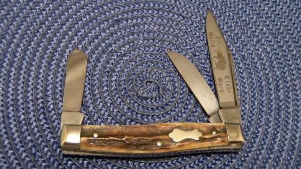 Bulldog Brand Solingen Germany Stag Stockman Knife Bulldog Brand Solingen Germany Stag Stockman Knife