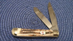 Robt Klaas Kissing Crane Solingen Germany Stag Trapper Knife