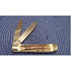 Robt Klaas Kissing Crane Solingen Germany Stag Trapper Knife Robt Klaas Kissing Crane Solingen Germany Stag Trapper Knife