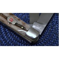 Robt Klaas Kissing Crane Solingen Germany Stag Trapper Knife Robt Klaas Kissing Crane Solingen Germany Stag Trapper Knife