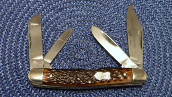John Primble Belknap USA Delrin 5514-S 4 Blade Stockman Knife c.1968-1985 John Primble Belknap USA Delrin 5514-S 4 Blade Stockman Knife c.1968-1985