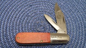 John Primble Belknap USA Wood 2478 Barlow Knife c.1968-1985