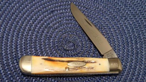 Case XX Stainless USA 1979 NKCA Club Knife 5154 SSP Stag Trapper Case XX Stainless USA 1979 NKCA Club Knife 5154 SSP Stag Trapper