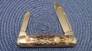 NKCA Stag Cigar 1981 Club Knife by Queen Cutlery