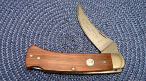 Boker Solingen Germany Stainless Tree Brand Classic Wood 1001 Lockback Knife c.1978-1984