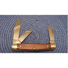 Boker Solingen Germany Tree Brand Classic Wood 7474 Stockman Knife c.1978-1984
