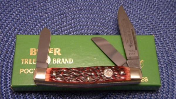 Boker Solingen Germany Tree Brand Classic Bone 7474 Stockman Knife c.1970's - NIB Boker Solingen Germany Tree Brand Classic Bone 7474 Stockman Knife c.1970's - NIB