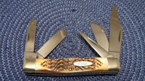 Case XX SS USA 5 Dot (1985) Second Cut Stag 5592 5 Blade Stockman Knife