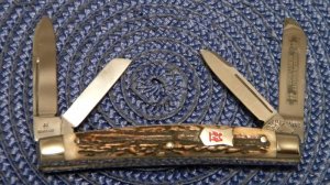 Robt Klass Solingen Germany Kissing Crane 1745 XVI Stag Congress Knife c.1977