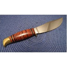 Boker Solingen Germany Alemania 193 Stacked Leather Fixed Blade Sheath Knife c.1960-1970 Boker Solingen Germany Alemania 193 Stacked Leather Fixed Blade Sheath Knife c.1960-1970