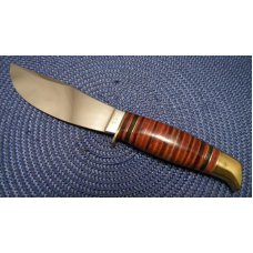 Boker Solingen Germany Alemania 193 Stacked Leather Fixed Blade Sheath Knife c.1960-1970 Boker Solingen Germany Alemania 193 Stacked Leather Fixed Blade Sheath Knife c.1960-1970