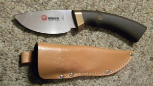 Boker Solingen Germany Tree Brand 501 Stainless Fixed Blade Sheath Knife