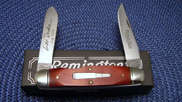 Remington Bullet 1997 Wood R4468 LW Duke 1 of 2000 Lumber-Jack Knife - NIB Remington Bullet 1997 Wood R4468 LW Duke 1 of 2000 Lumber-Jack Knife - NIB