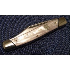 John Primble Belknap Inc. USA 5371 Imitation Pearl Stockman Knife c.1968-1985 John Primble Belknap Inc. USA 5371 Imitation Pearl Stockman Knife c.1968-1985