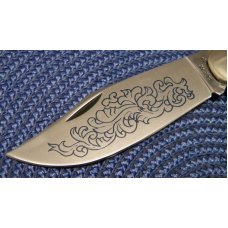 Case XX Hand Made USA 3 Dot (1977) Stag 5172 SSP Blue Scroll Clasp Knife Case XX Hand Made USA 3 Dot (1977) Stag 5172 SSP Blue Scroll Clasp Knife