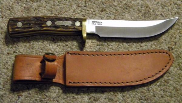 Schrade + USA 165UH Uncle Henry Prospector Fixed Blade Knife w/Sheath Schrade + USA 165UH Uncle Henry Prospector Fixed Blade Knife w/Sheath
