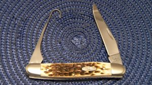 Case XX USA 2006 Bone 6247H SS Bird Hook Knife