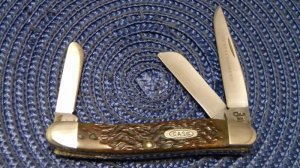 Case XX USA 7 Dot (1993) Bone 6318 SS Tested XX Razor Edge Stockman Knife
