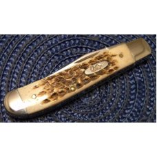 Case XX USA 2002 Bone 6207G SS Mini Trapper Golf Knife 