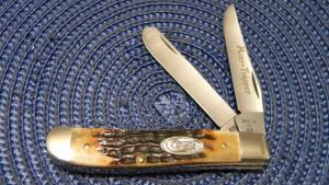 Case XX SS USA 3 Dot (1987) Bone 6207 Mini Trapper Knife 