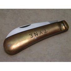 I* X.L. George Wostenholm Sheffield England Brass TYNE Pruning Knife