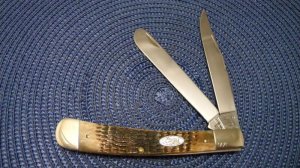 Case XX SS USA 3 Dot (1987) Rogers Bone ROG6251 SP SS Banana Trapper Knife 