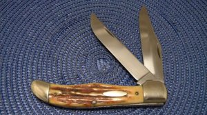 Primble Belknap (Made by Case) Stag Folding Hunter Knife