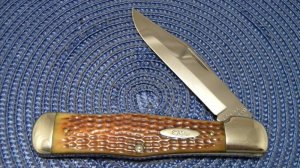 Case Tested XX 1920-1940 Green Bone C61050 SAB Coke Bottle Folding Hunter Knife