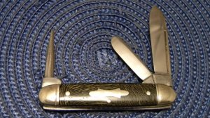 John Primble India Steel Works Celluloid 3 Blade Punch Knife