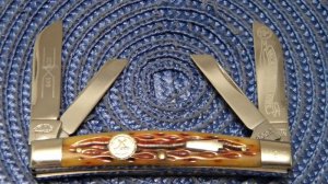 Schatt & Morgan Titusville PA. 044433 Bone Congress 2002 NKCA Club Knife