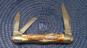 Robeson Mastercraft USA (by Queen Cut. Co.) Stag Whittler Knife