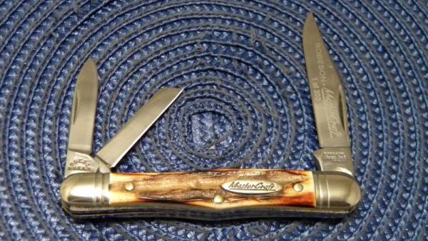 Robeson Mastercraft USA (by Queen Cut. Co.) Stag Whittler Knife Robeson Mastercraft USA (by Queen Cut. Co.) Stag Whittler Knife